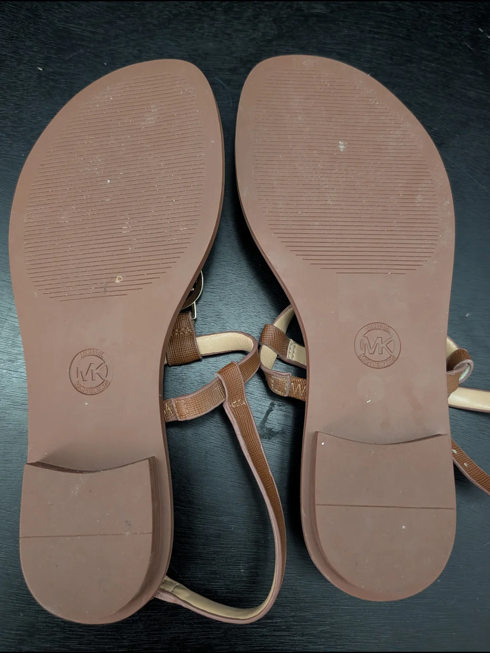 Michael Kors MK Logo T-Strap Sondra Sandals